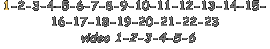 1-2-3-4-5-6-7-8-9-10-11-12-13-14-15- 16-17-18-19-20-21-22-23
