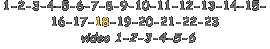 1-2-3-4-5-6-7-8-9-10-11-12-13-14-15- 16-17-18-19-