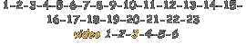 1-2-3-4-5-6-7-8-9-10-11-12-13-14-15- 16-17-18-19-20-21-22-23